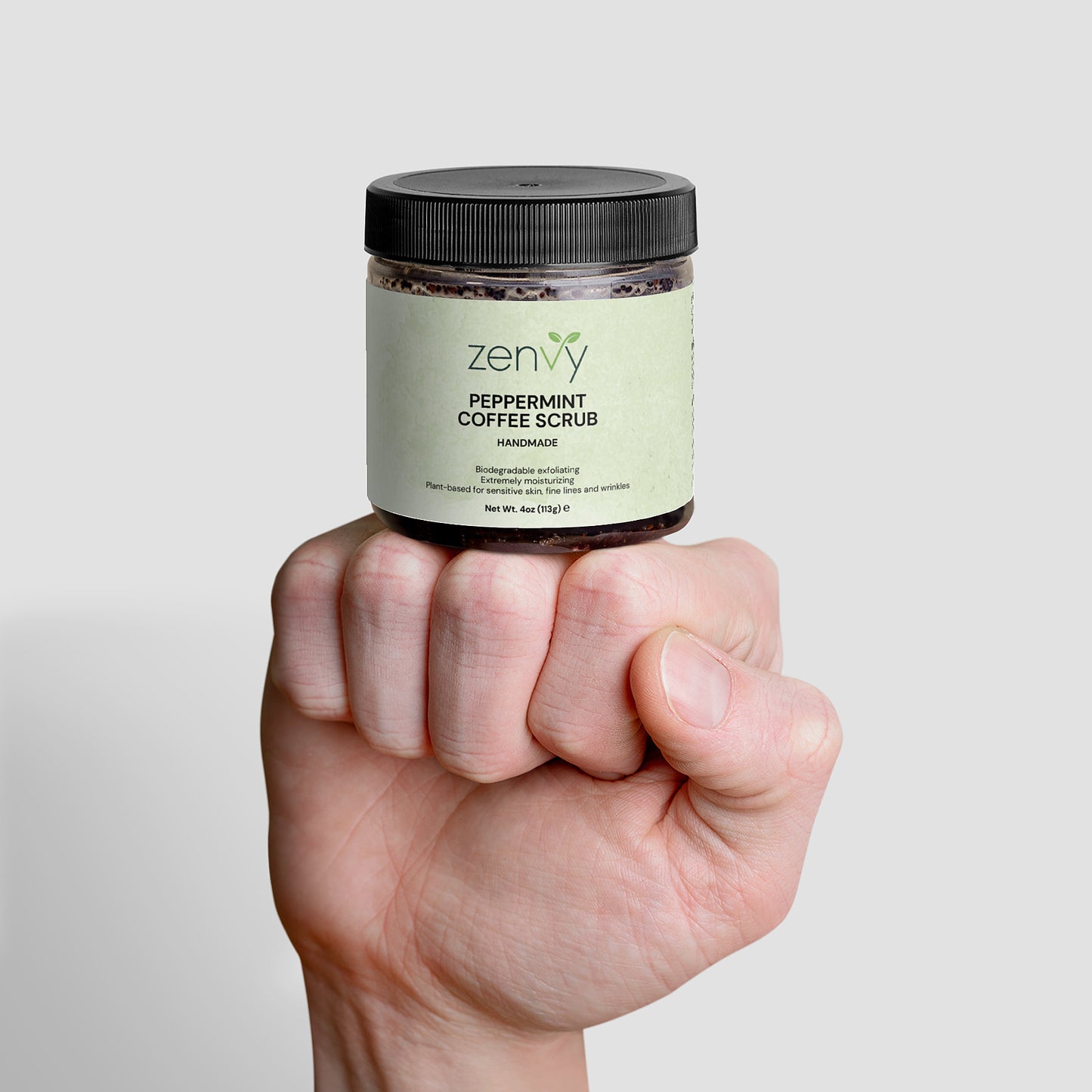 Zenvy Peppermint Coffee Scrub