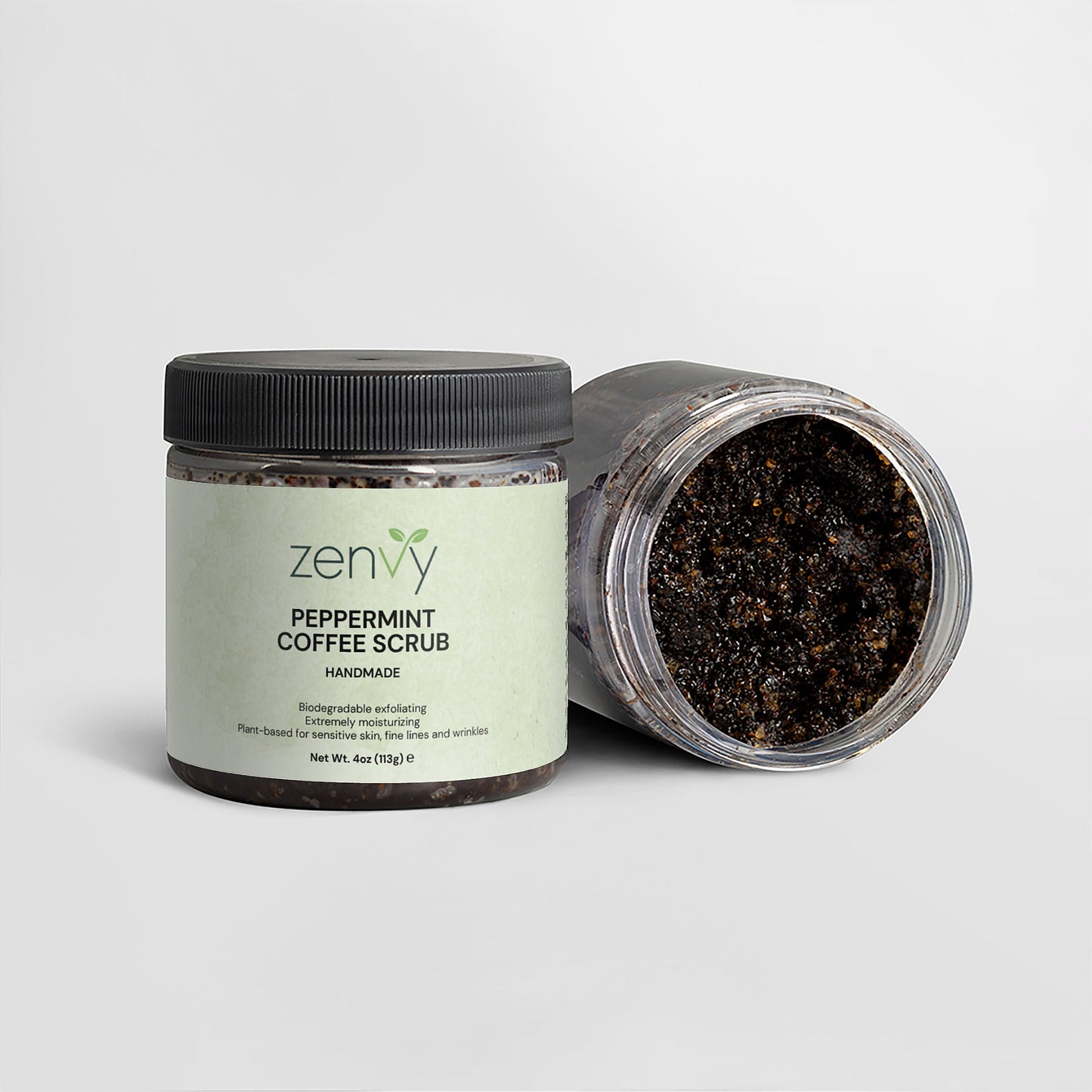 Zenvy Peppermint Coffee Scrub