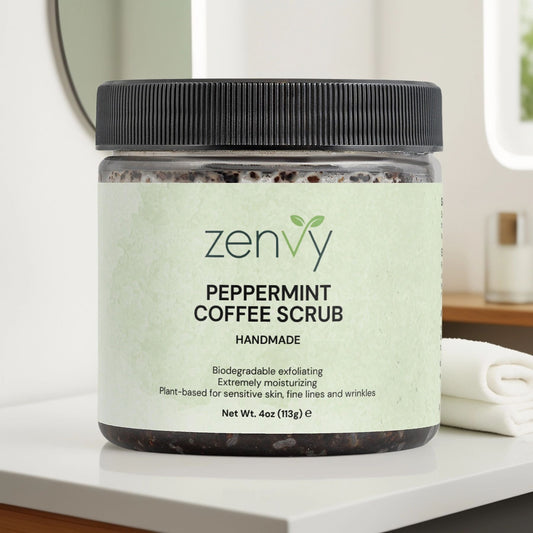 Zenvy Peppermint Coffee Scrub