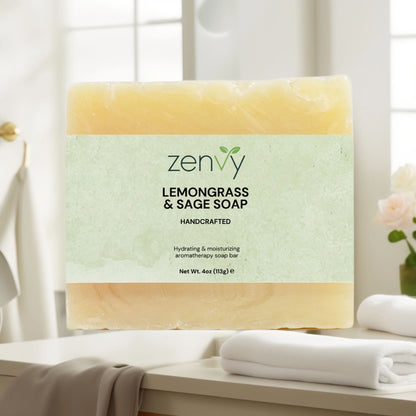 Zenvy Lemongrass & Sage Soap