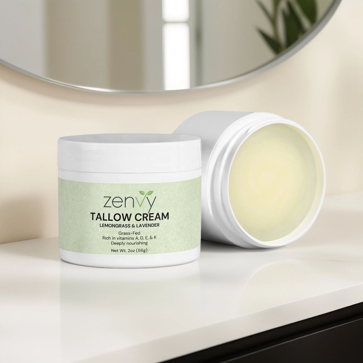 Zenvy Tallow Cream Lemongrass & Lavender