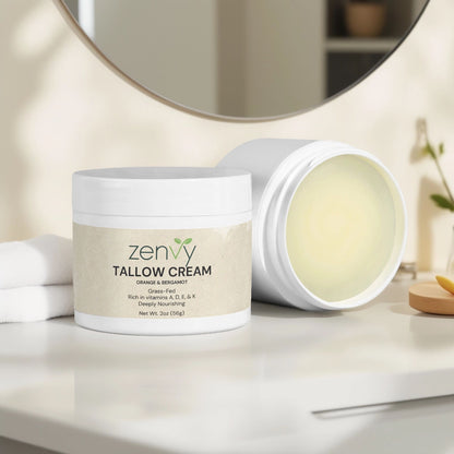 Zenvy Tallow Cream Orange & Bergamot